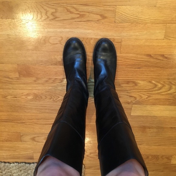 Coach Black Leather Riding Boots - Picture 7 of 14